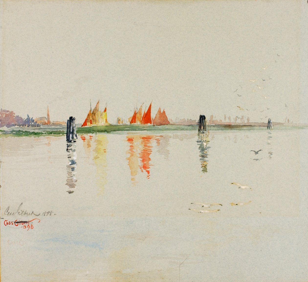 La lagune, Venise, 1898 - Cass Gilbert