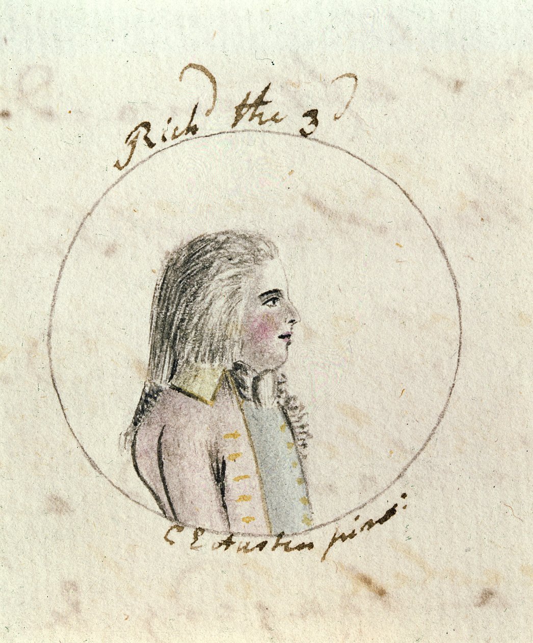 Portrait de Richard III (1452-85) vers 1790 - Cassandra Austen