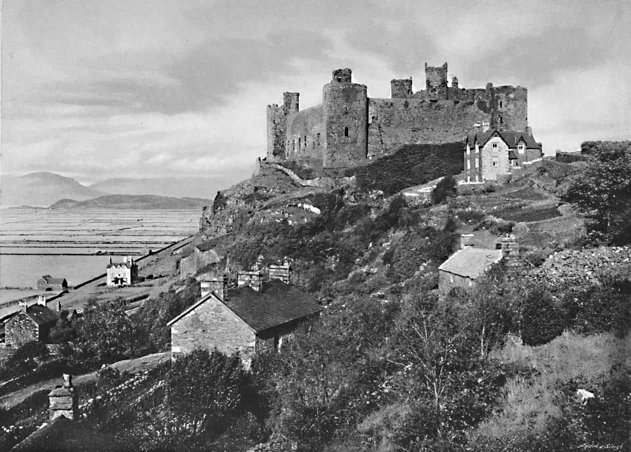 Château de Harlech, vers 1896 - Catherall and Pritchard