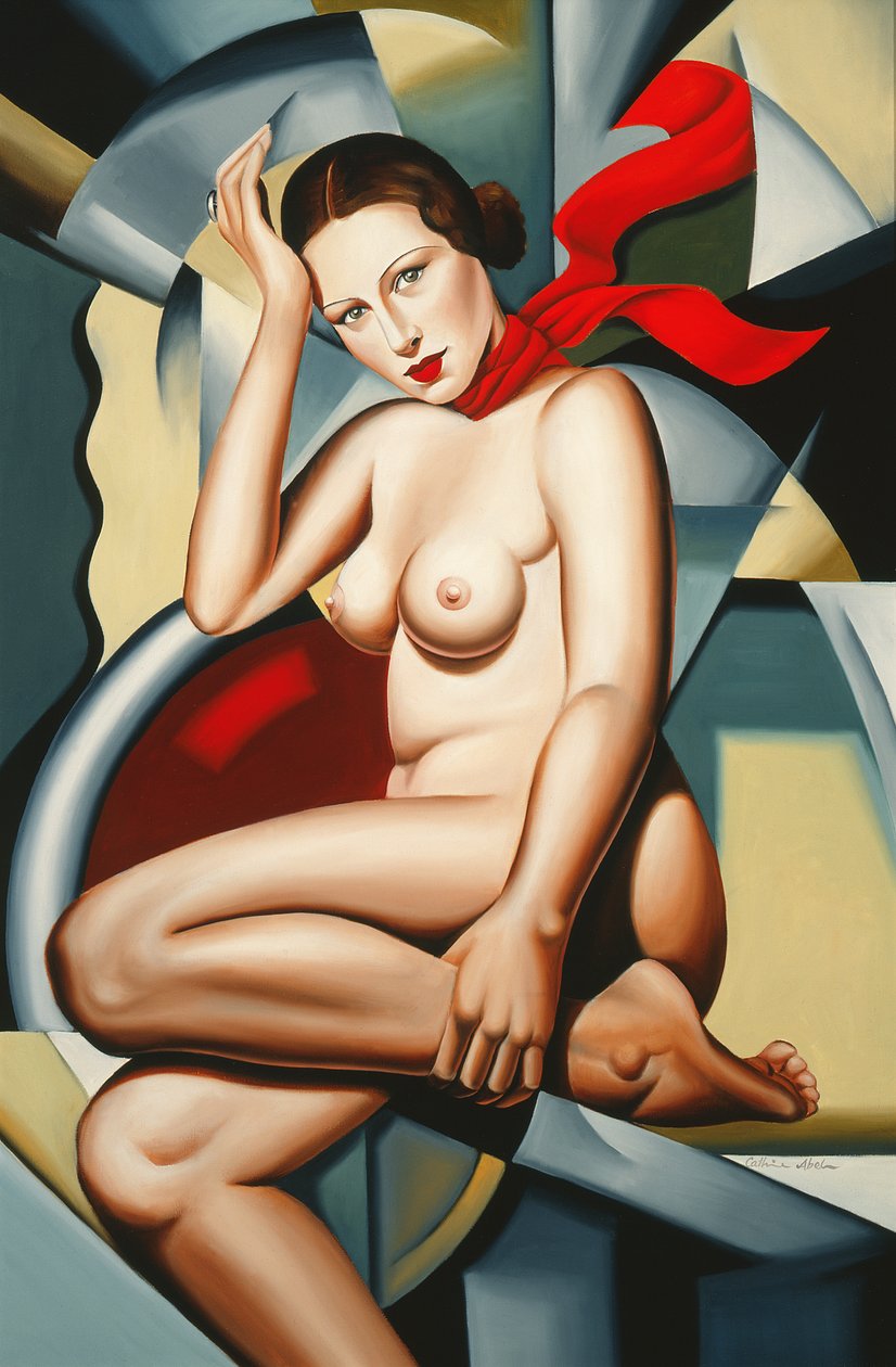 Écharpe orange - Catherine Abel