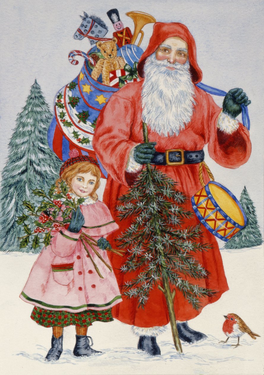 Père Noël et son assistant - Catherine Bradbury