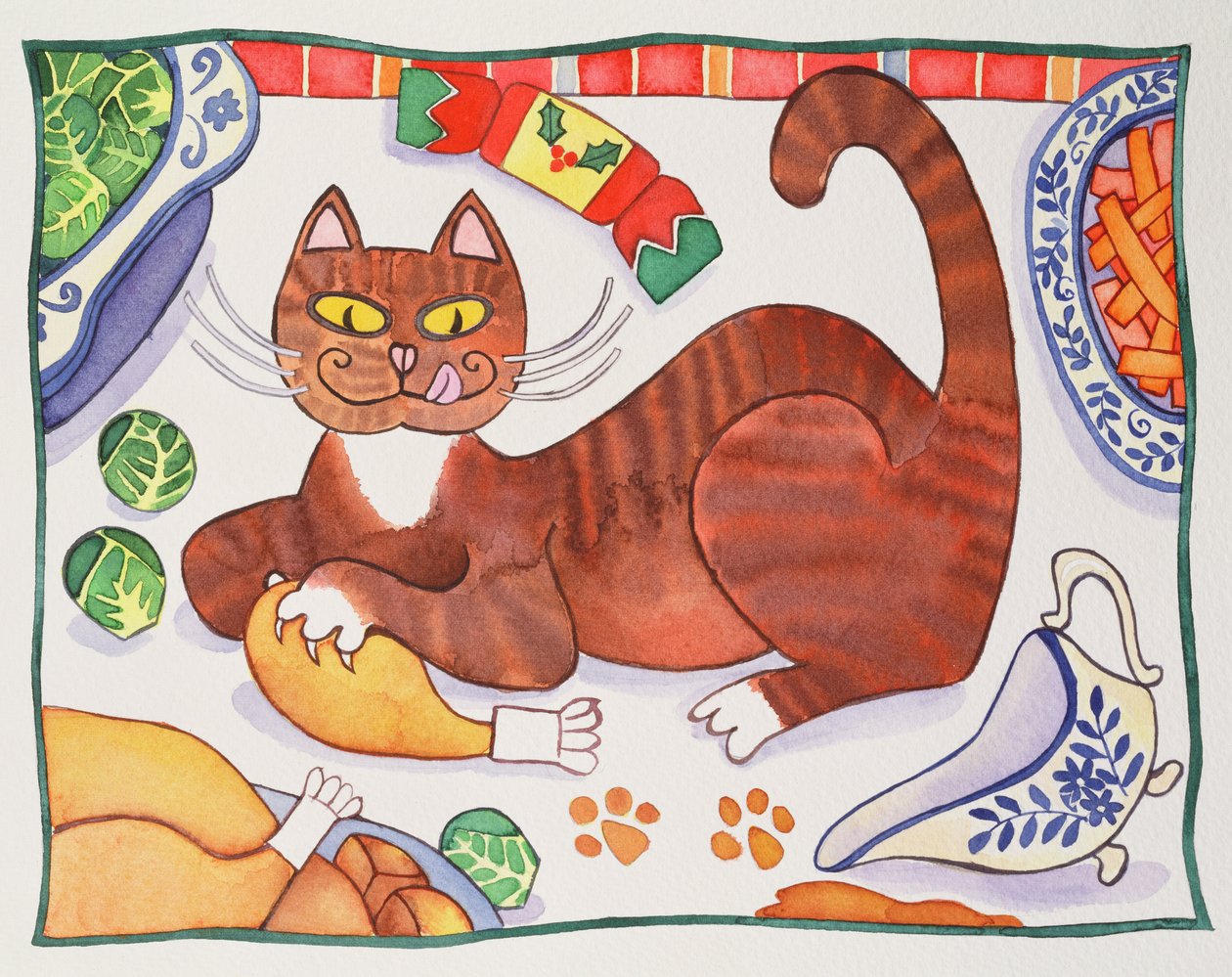 Chat de Noël et la dinde - Cathy Baxter