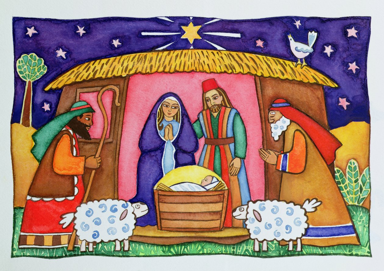 Scène de la Nativité - Cathy Baxter