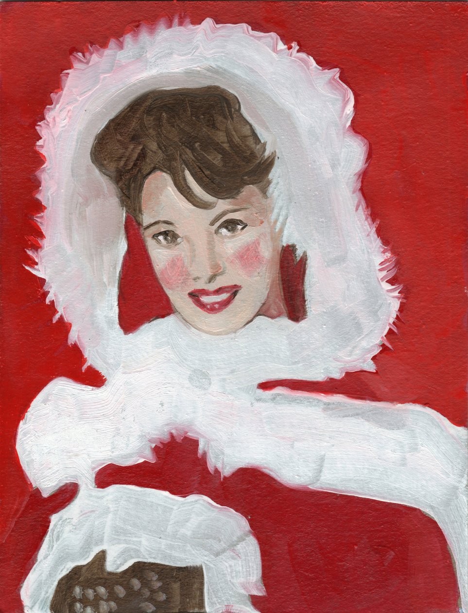 Annette, 2023 (huile sur papier) - Cathy Lomax