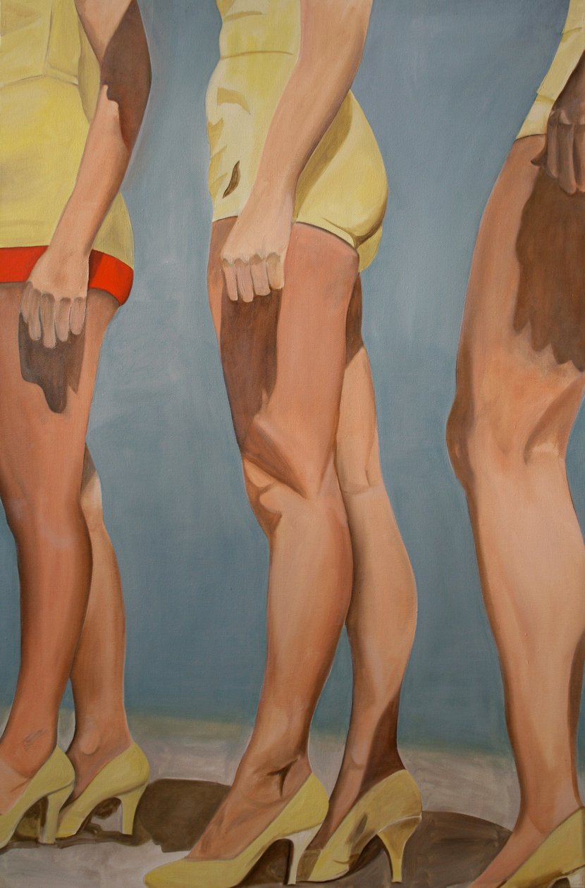 Jambes, 2007 (huile sur toile) - Cathy Lomax