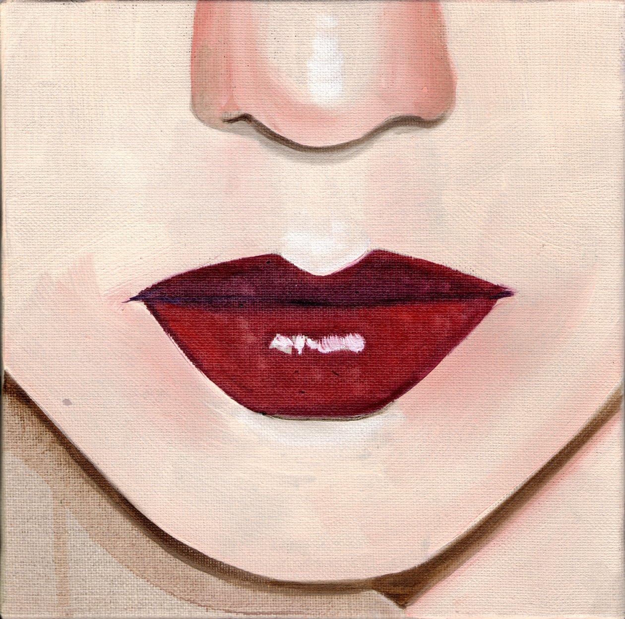 Maquillage 7, 2013 (huile sur toile) - Cathy Lomax