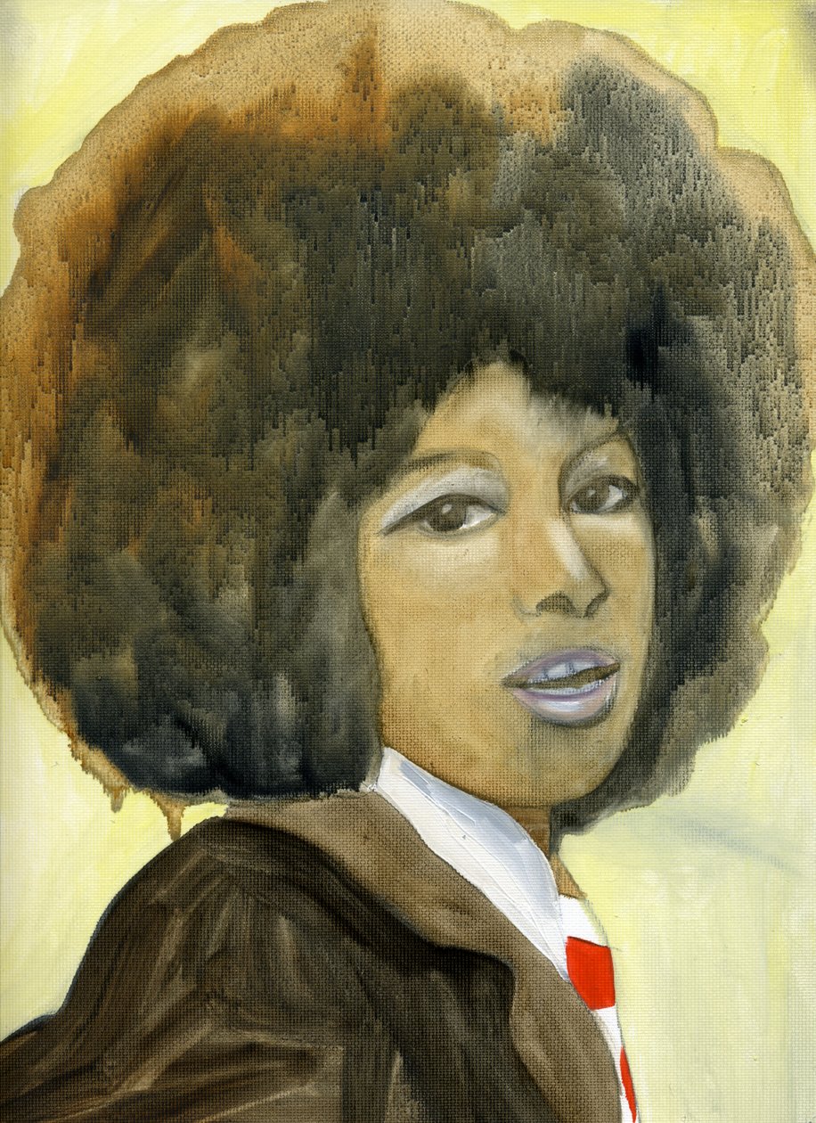 Marsha Hunt, 2007 (huile sur papier toilé) - Cathy Lomax