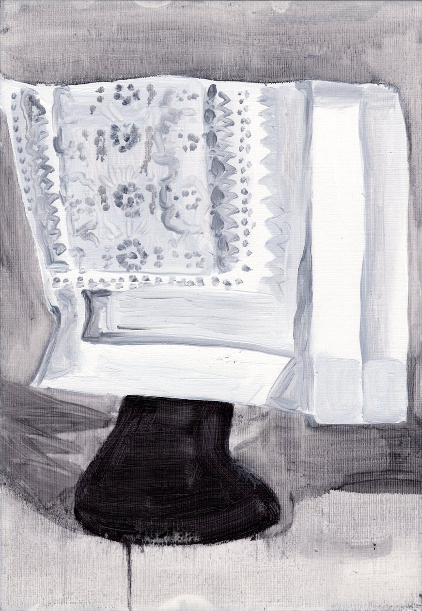 Obsfuscate, 2019 (huile sur papier) - Cathy Lomax