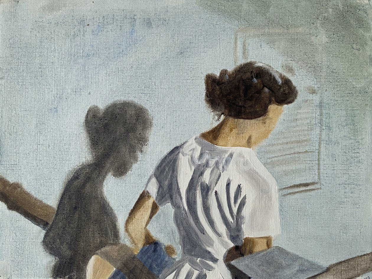 Elle était obstinée, 2023 (huile sur papier) - Cathy Lomax