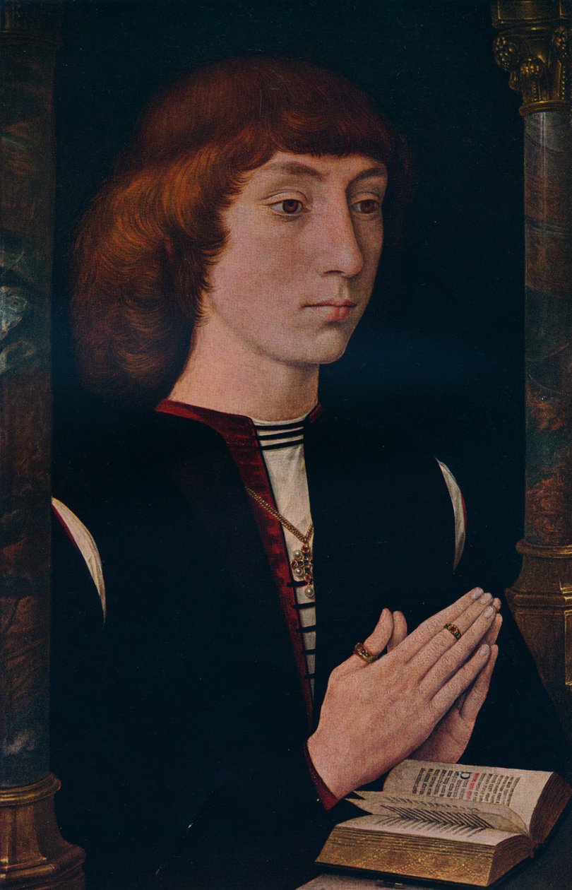 Un jeune homme en prière, c. 1475 - Cecil Reginald Grundy