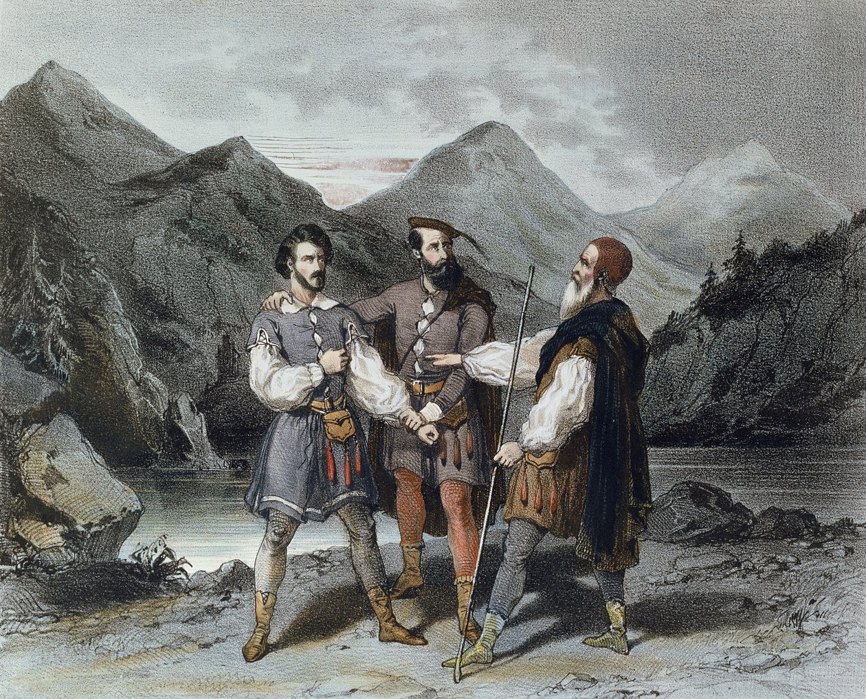 Le Serment des Trois Cantons, illustration pour l