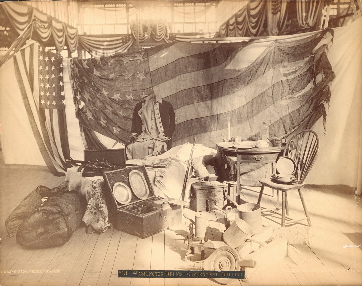 Reliques de Washington - Bâtiment du gouvernement - Centennial Photographic Co.