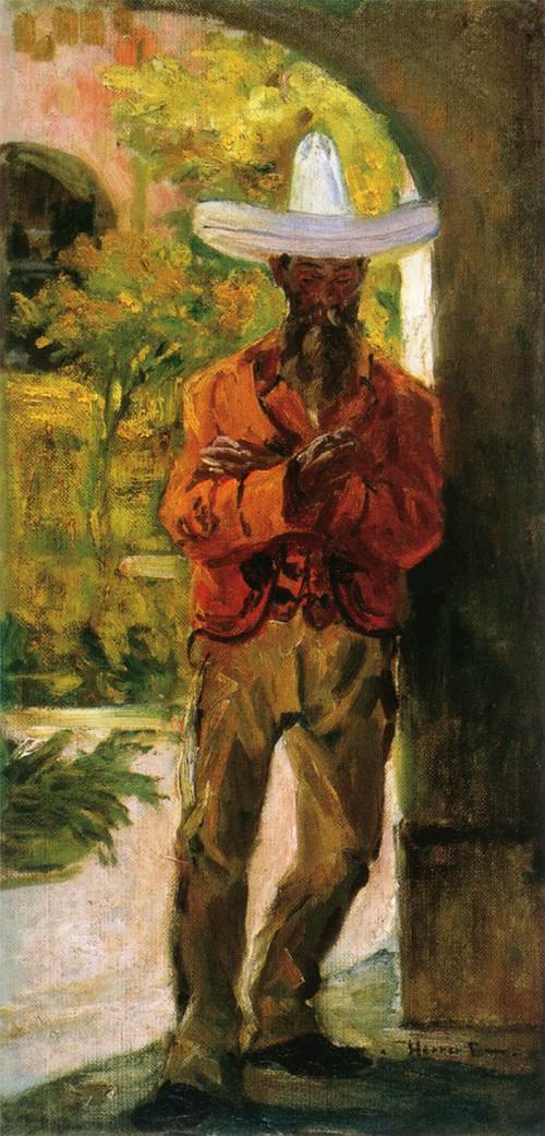 Homme avec un chapeau - Cesar Herrer