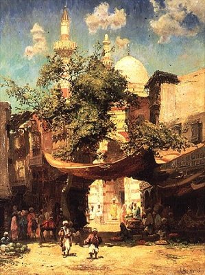 Un marché arabe - Cesare Biseo