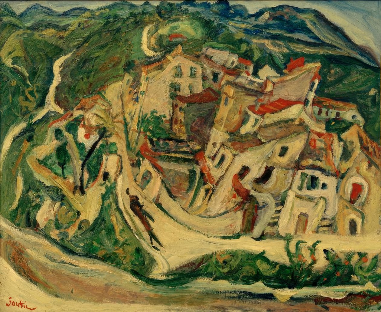 Ch. Soutine, Vue sur Cagnes (La Gaude et les Baous) - Chaim Soutine