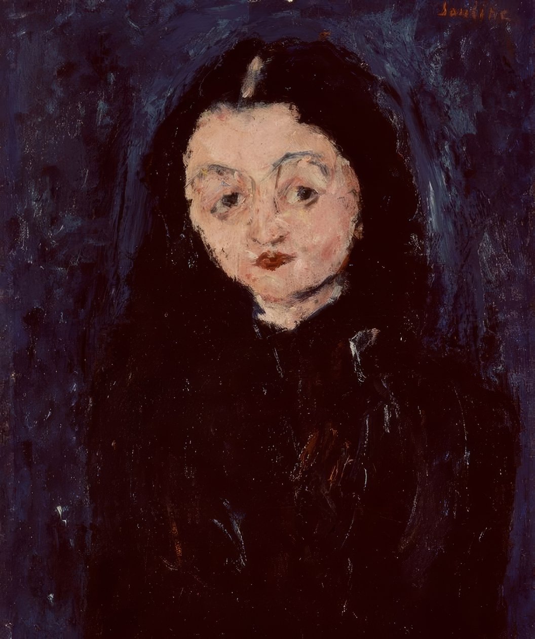 Portrait féminin – XXe siècle – Expressionnisme français. Artiste : Chaim Soutine. - Chaim Soutine