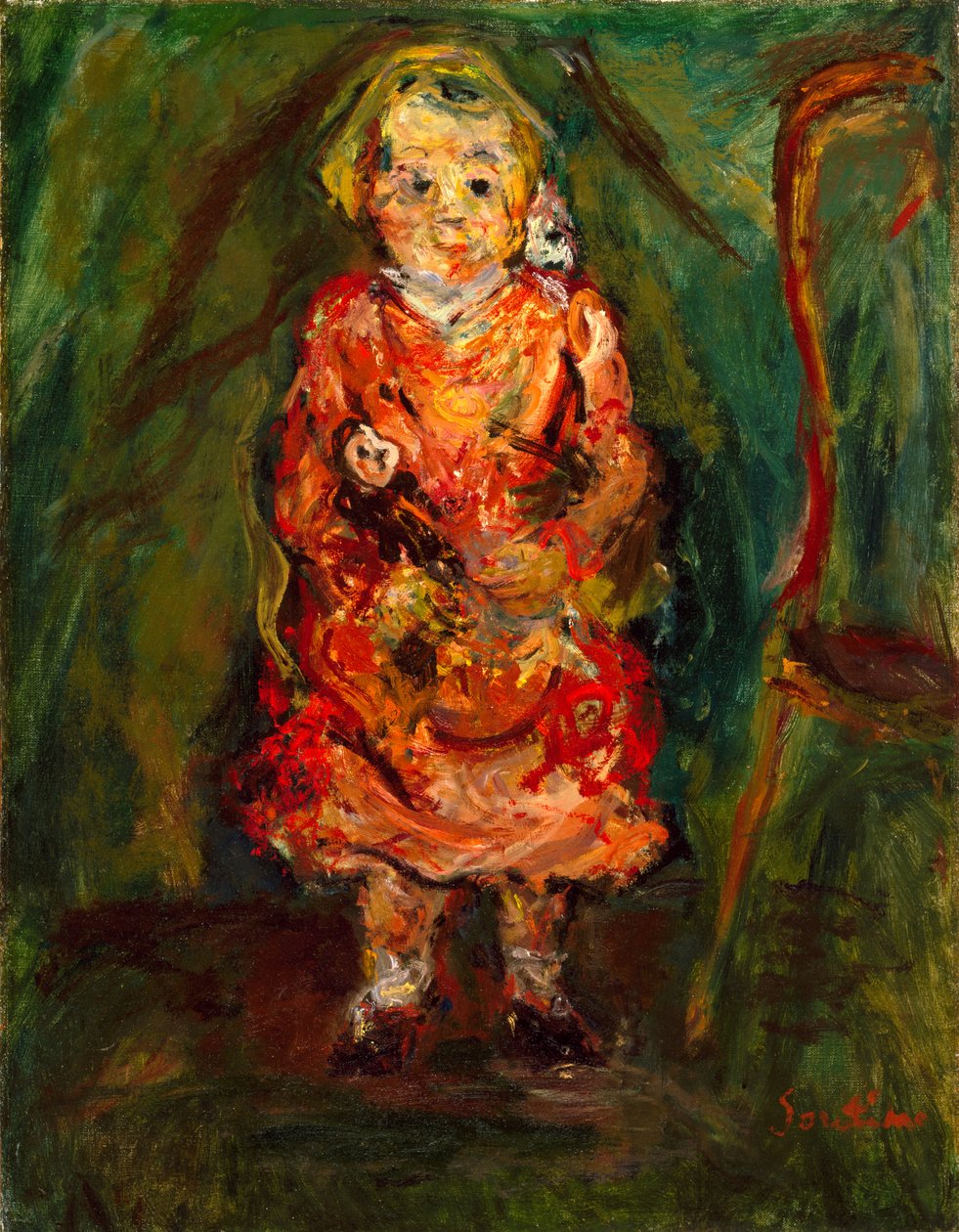 Jeune fille avec une poupée - Chaim Soutine