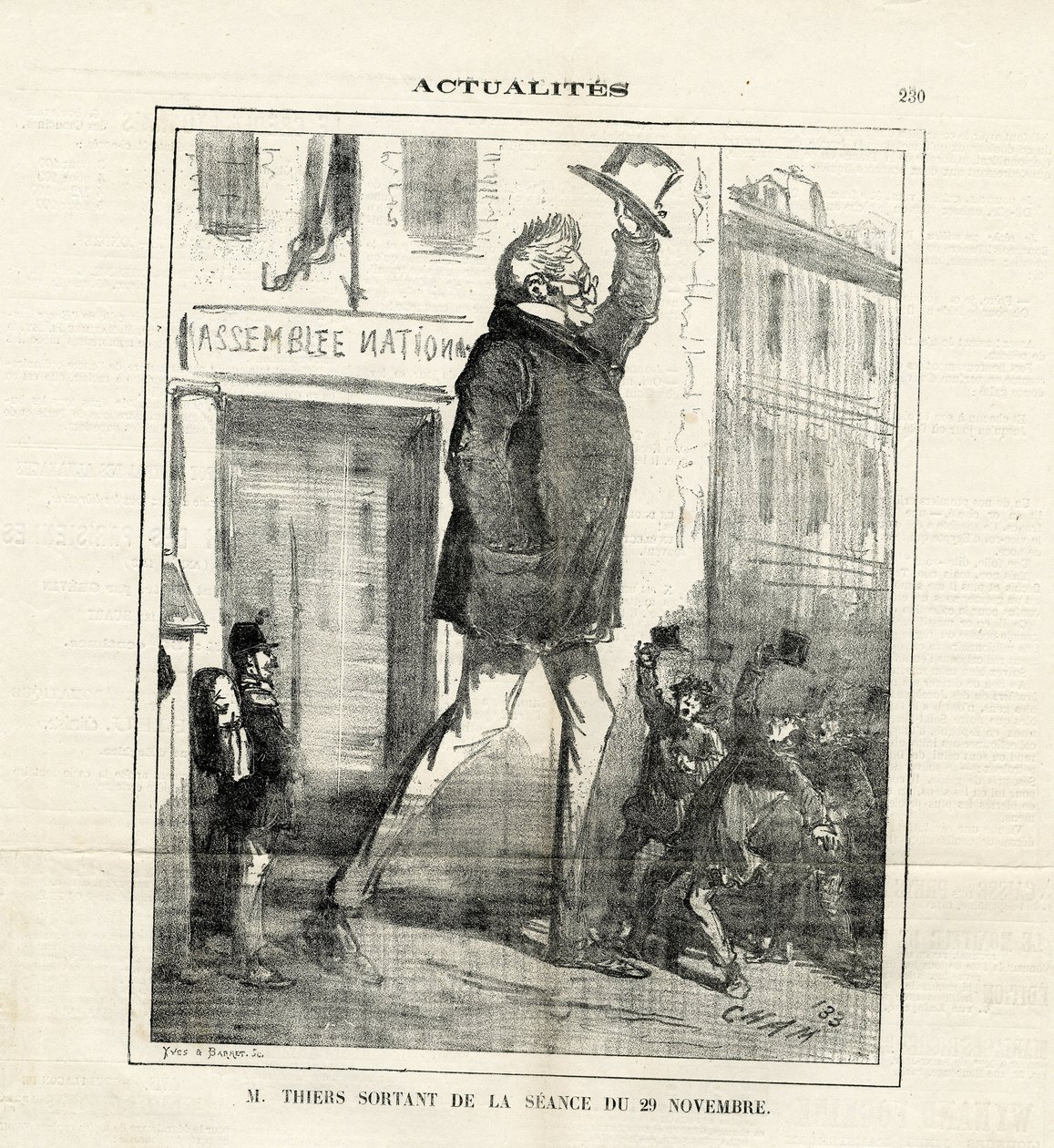 Illustration de Cham dans Le Charivari - Amédée de Noé