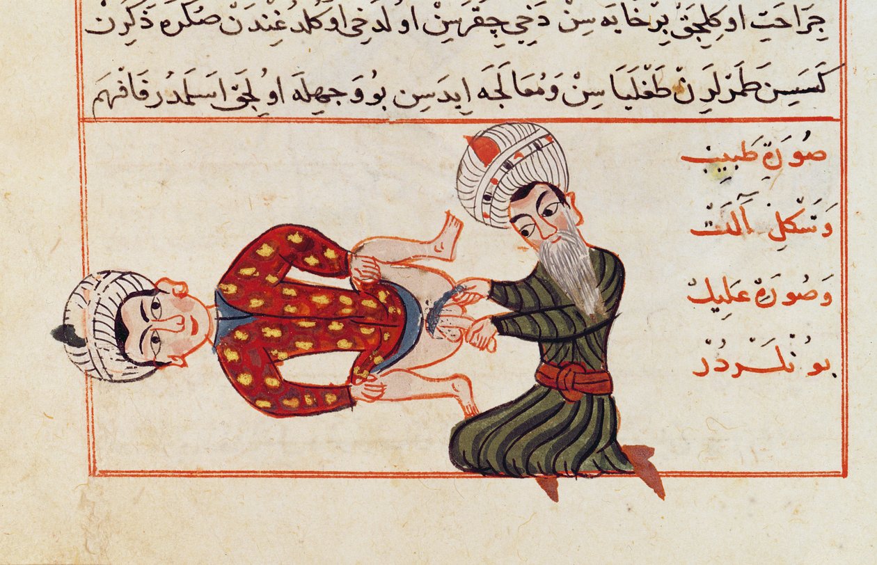 Ms Sup Turc 693 fol.76v Opération de Castration, 1466 - Charaf ed Din