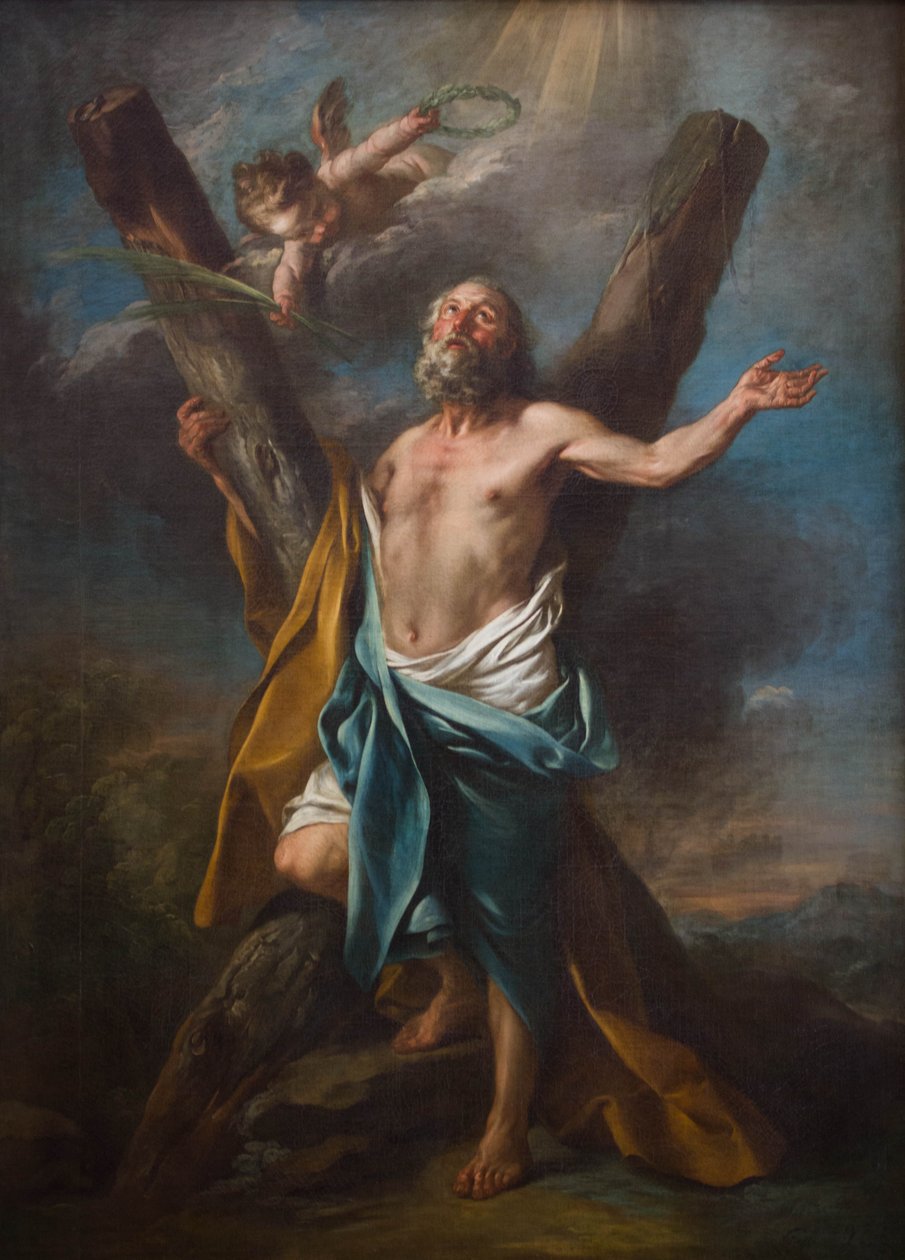 Saint André embrassant sa croix - Charles André van Loo