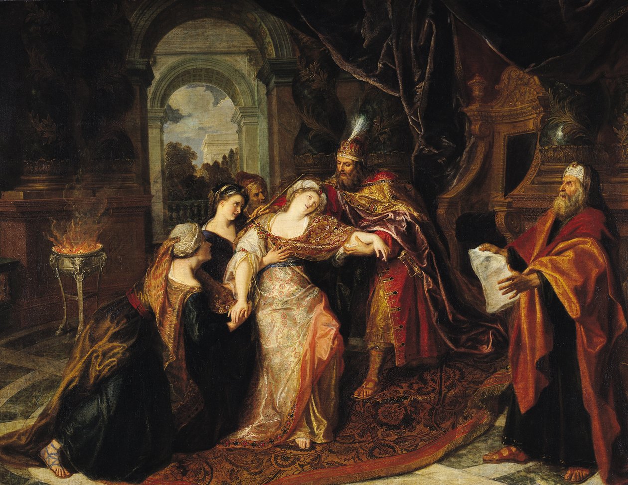 Esther devant Assuérus, avant 1697 - Charles Antoine Coypel