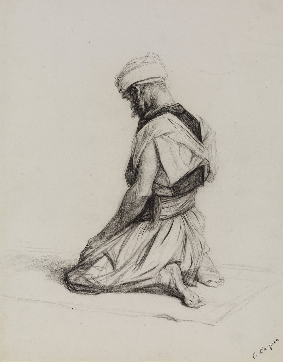 Musulman en prière, 1883 - Charles Bargue