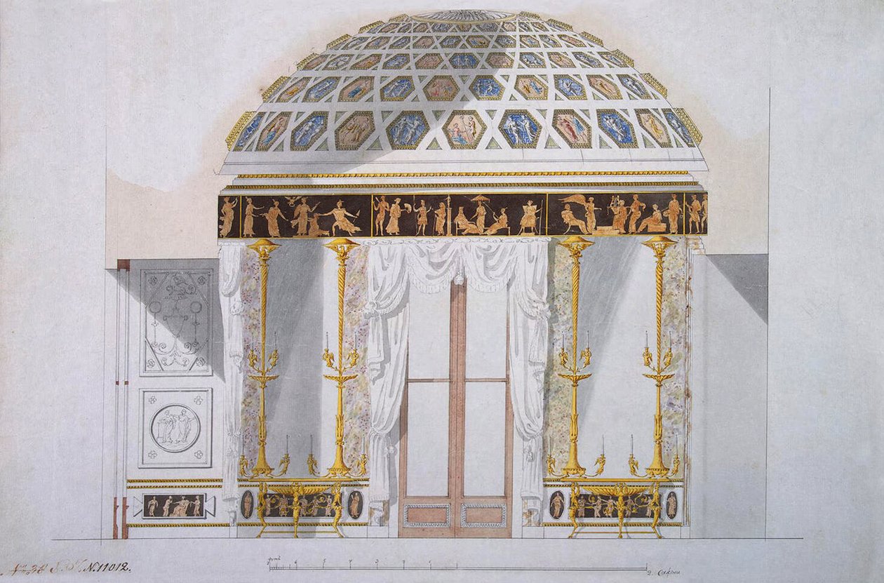Conception pour le Cabinet de Jaspe au Pavillon d