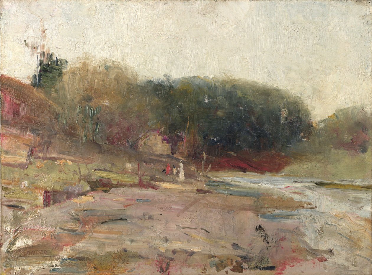 Sur la rivière Yarra, près de Heidelberg, Victoria - Charles Edward Conder