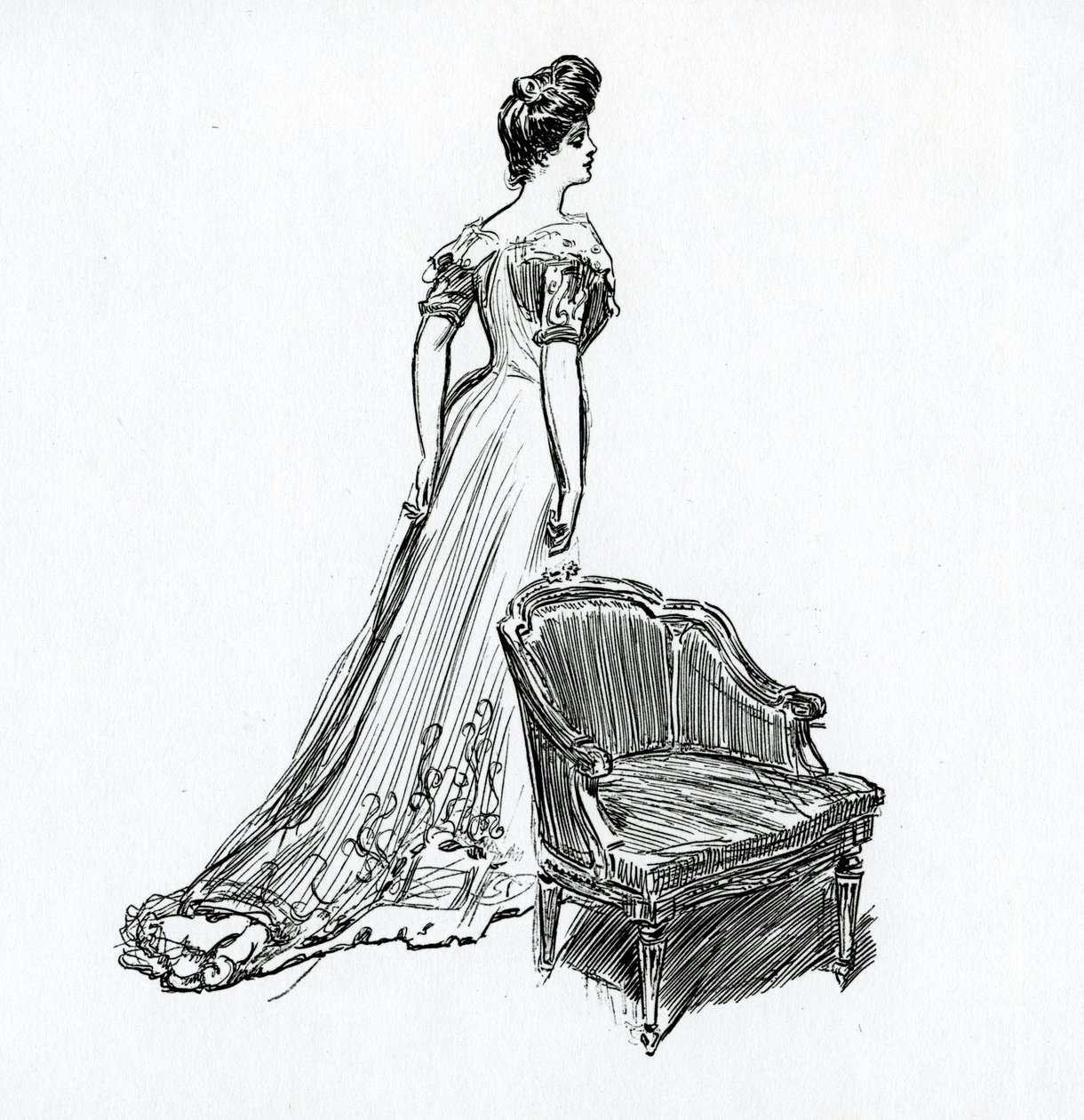 Une fille Gibson, vers 1902 - Charles Dana Gibson