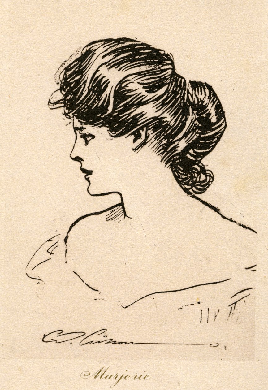 Marjorie, une Gibson Girl, c.1900 - Charles Dana Gibson