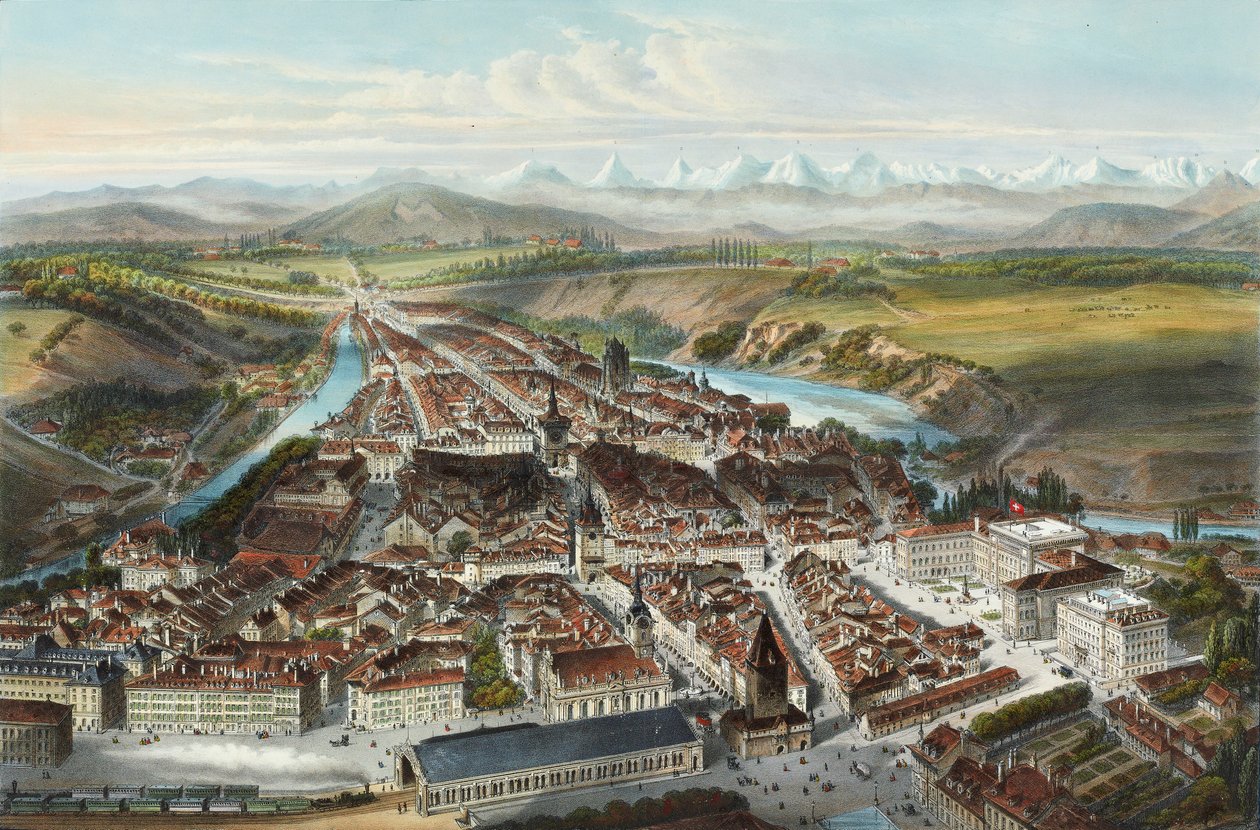 La ville de Berne - Charles Fichot