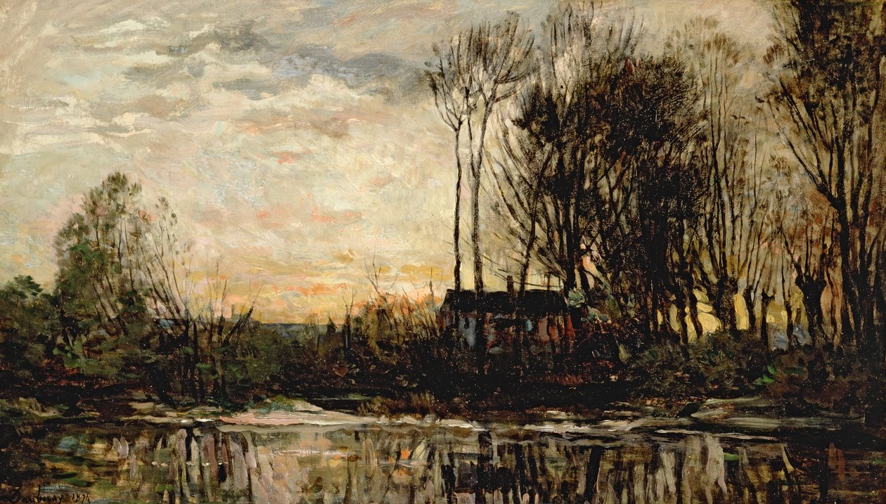 Soirée à Bas Meudon, 1874 - Charles Francois Daubigny