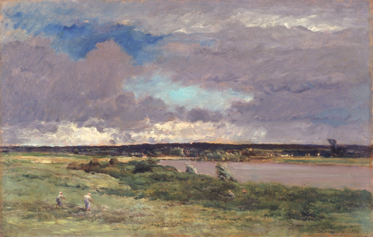 La tempête qui approche : début du printemps, 1874 - Charles Francois Daubigny
