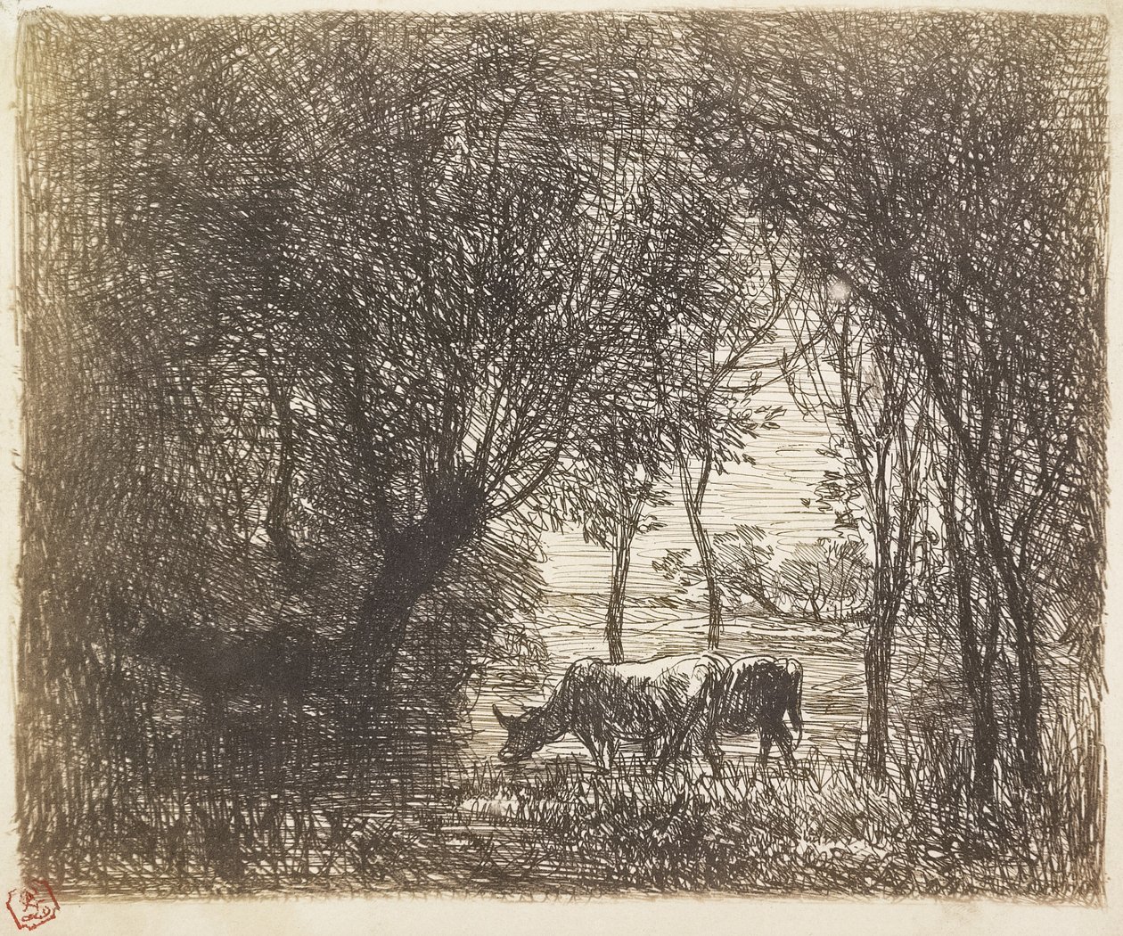 Vaches sous bois, 1862 - Charles Francois Daubigny