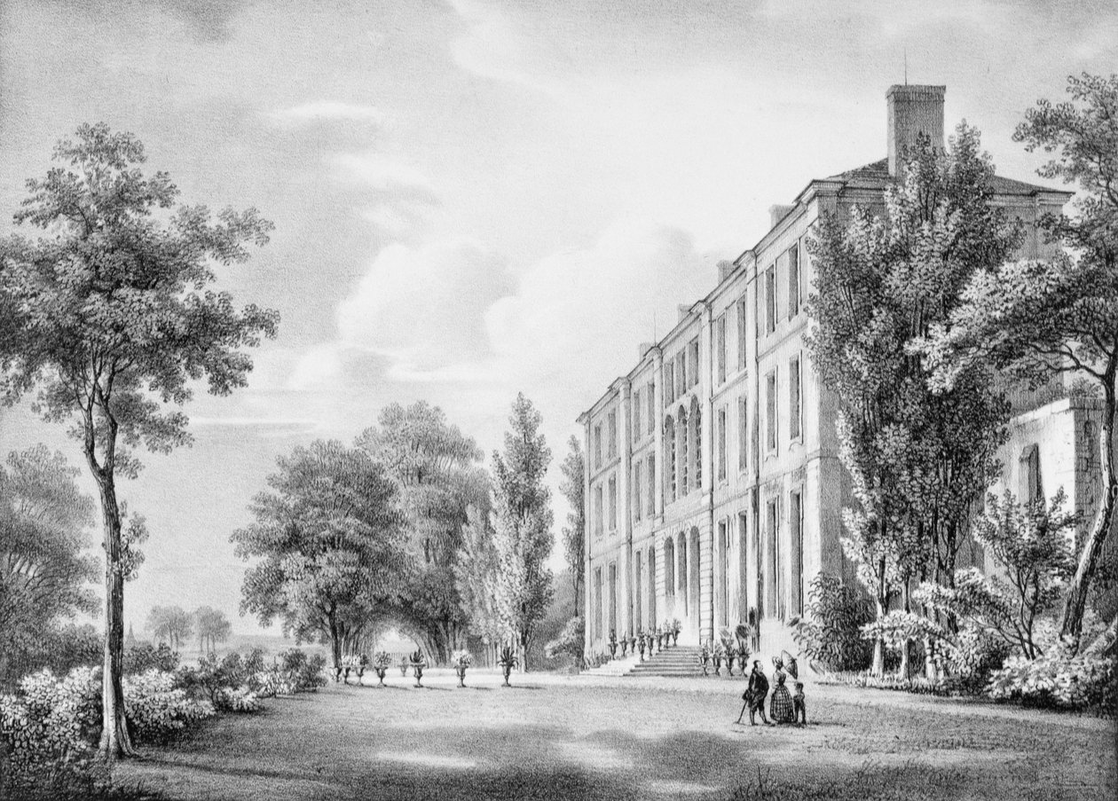 Le Château de Frechines, gravé par C. Motte, vers 1830-40 - Charles Francois Joseph Pensee