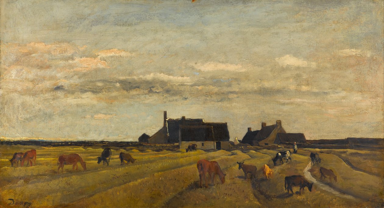 Ferme à Kerity, Bretagne - Charles Francois Daubigny
