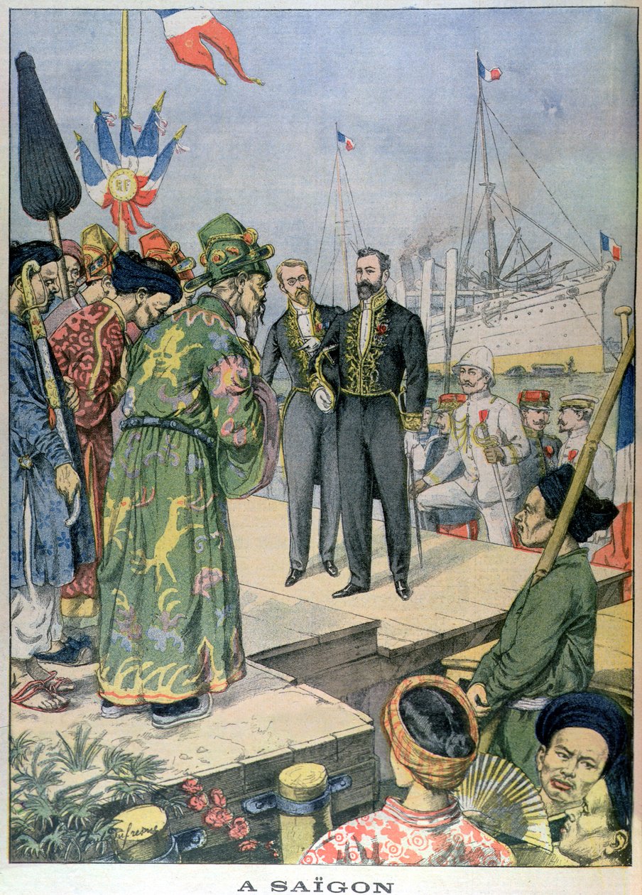 Arrivée à Saïgon de Paul Beau (1857-1927), Gouverneur Général de l