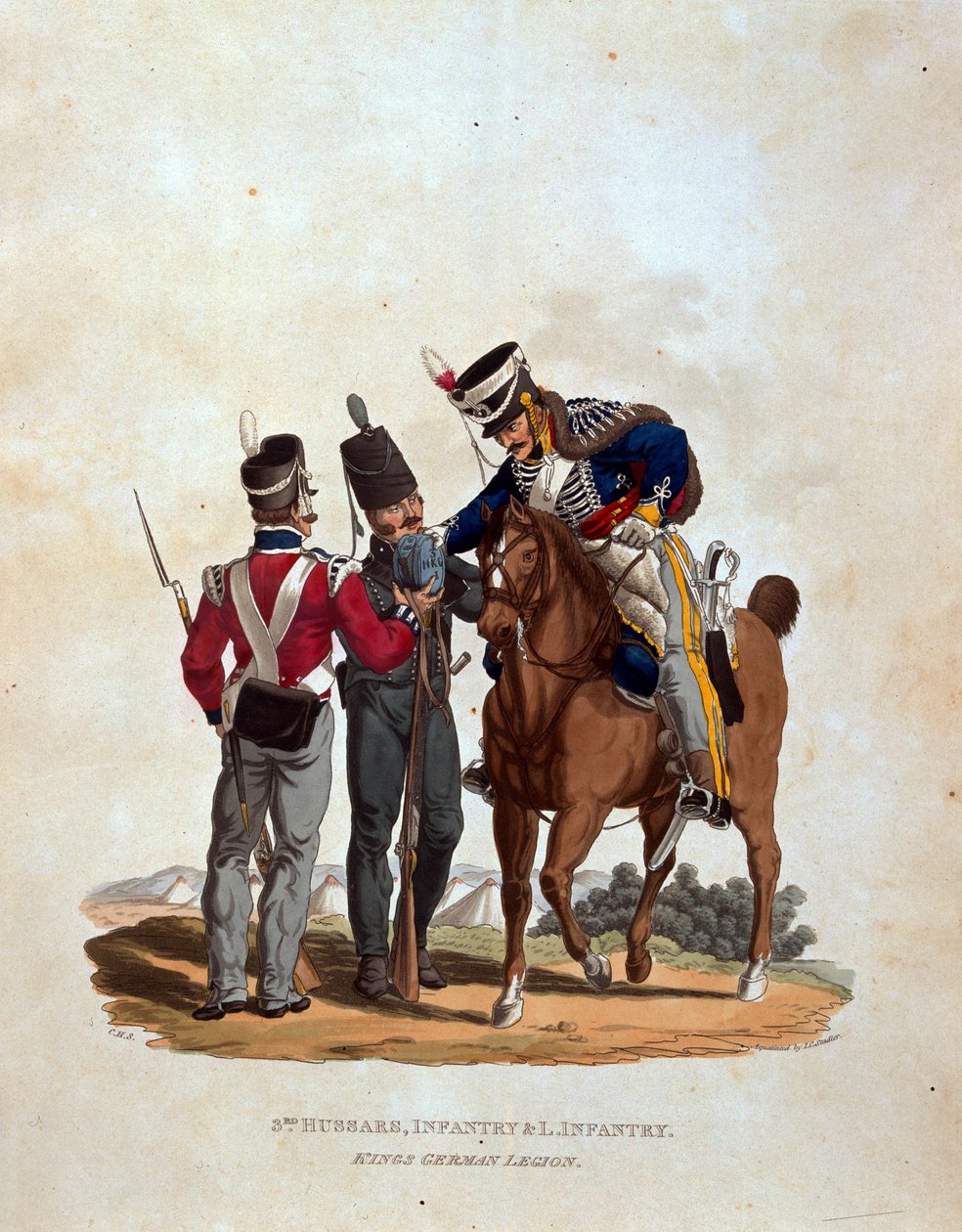 3e Hussards, Infanterie et Infanterie Légère, Légion Allemande du Roi, du 