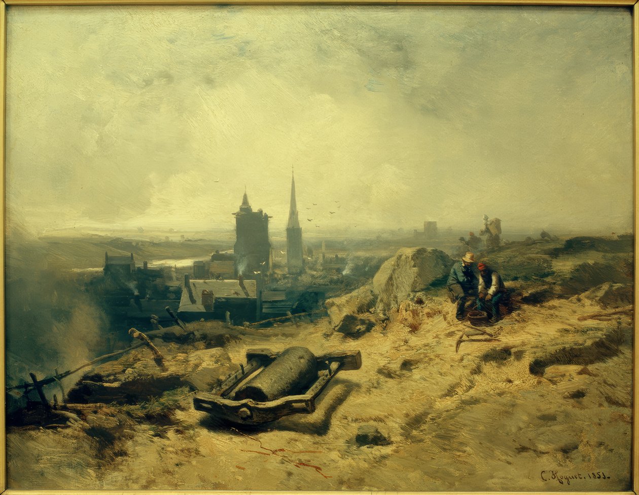 Paysage avec fonderie - Charles Hoguet