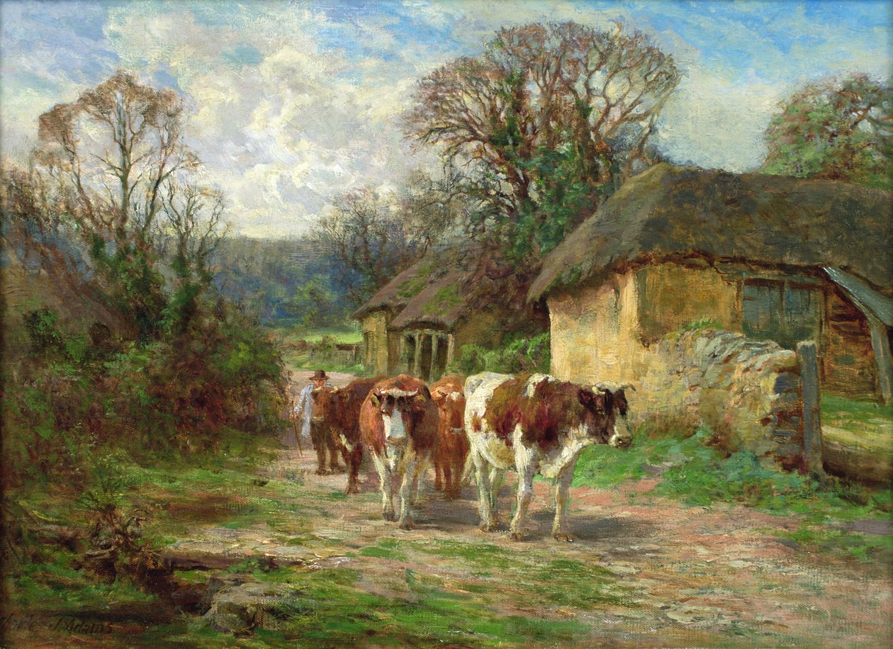 Près de la grange - Charles James Adams