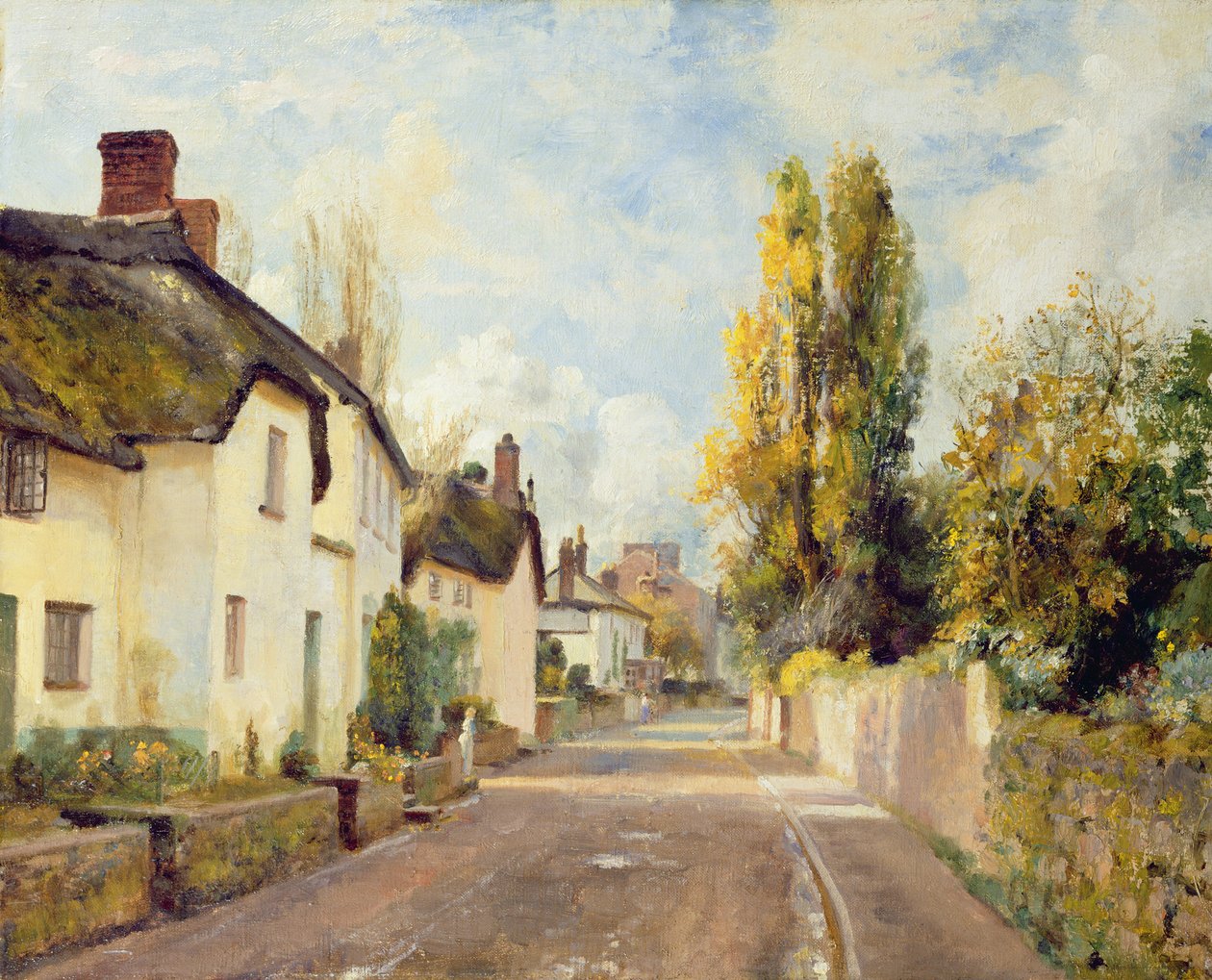 Scène de rue de village - Charles James Fox
