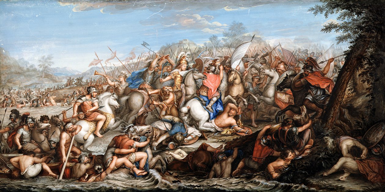 Alexandre traversant le fleuve Granicus - Charles Le Brun