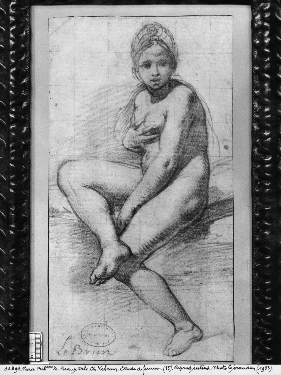 Femme assise - Charles Le Brun