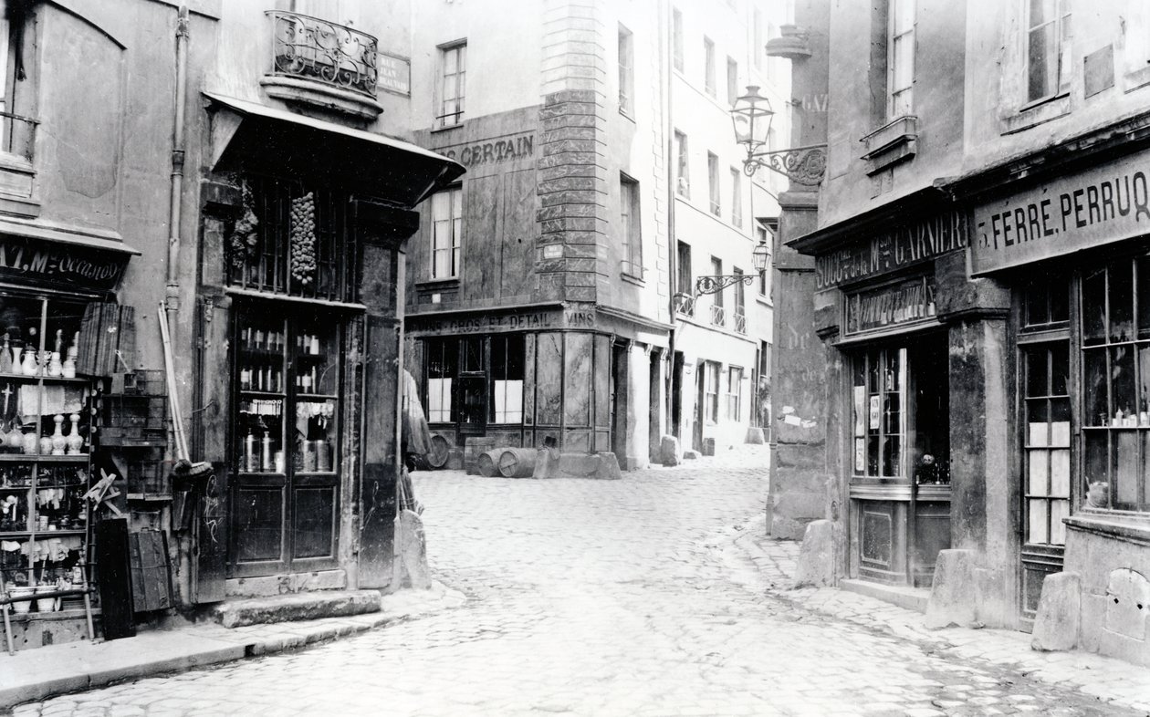 Carrefour du Fromentel, Saint-Hilaire, Jean-de-Beauvais, Charretière et rues Mont-de-Marsan, Paris, 1858-78 - Charles Marville