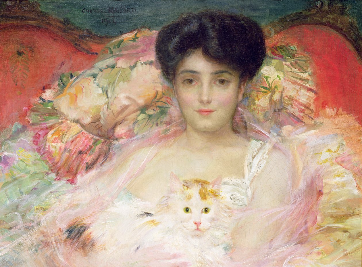 Dame avec un chat, 1904 - Charles Massard