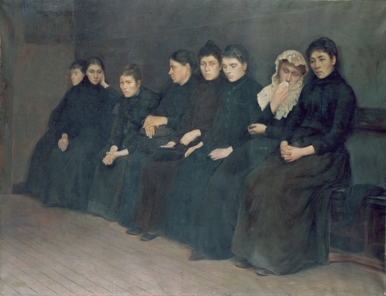 Attente à la clinique, 1888 - Charles Perrandeau
