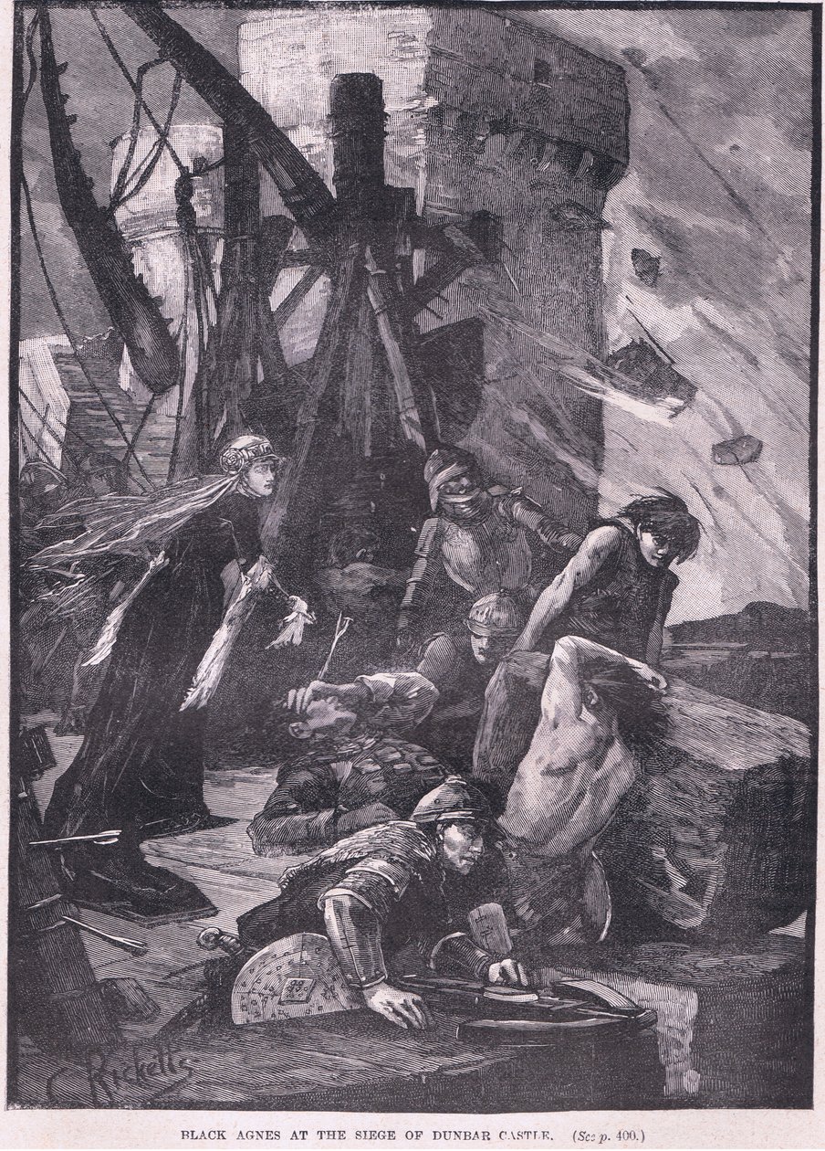 Black Agnes au siège du château de Dunbar en 1326 - Charles Ricketts
