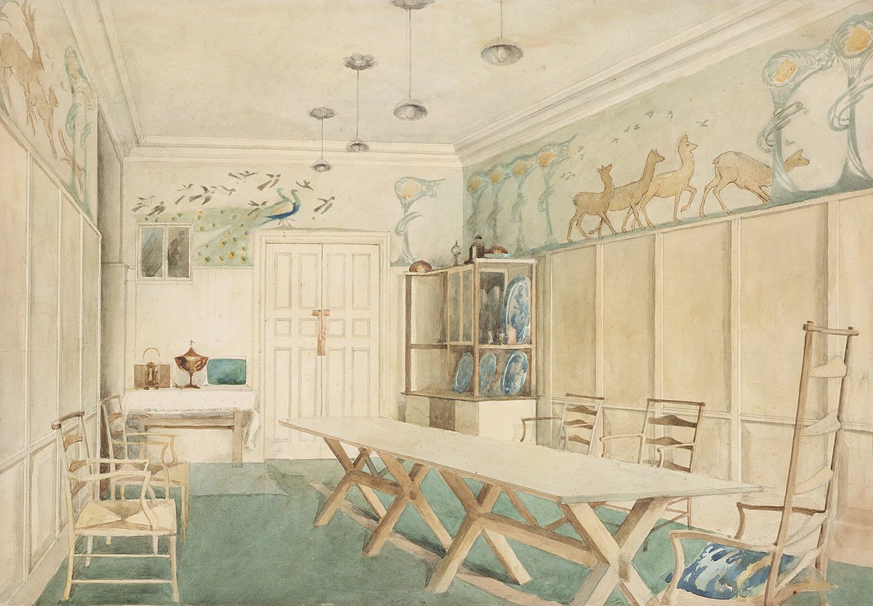 Salle à manger au 37 Cheyne Walk, Chelsea - Charles Robert Ashbee