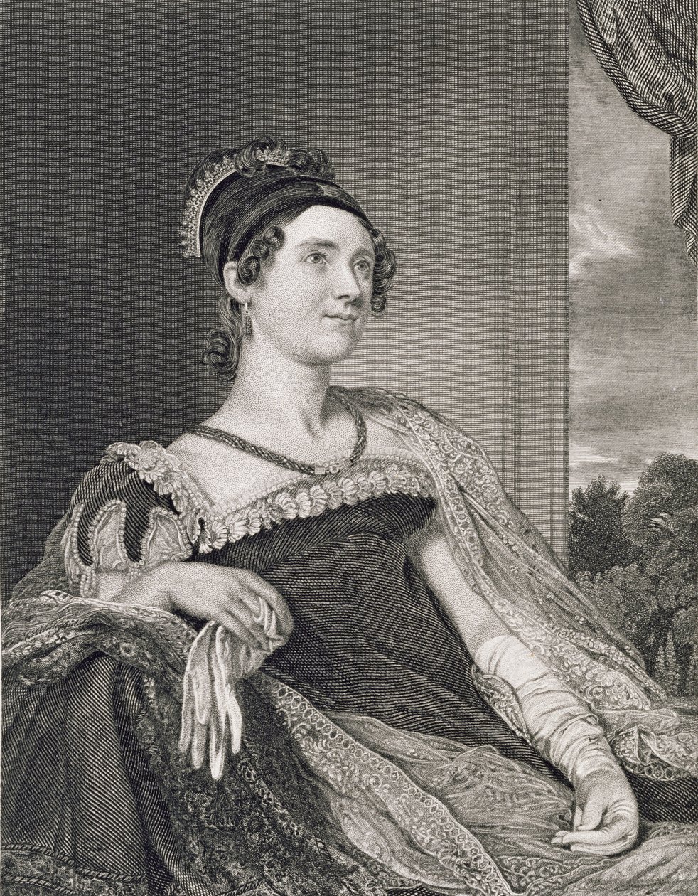 Louisa Catherine Adams, gravée par G.F. Storm - Charles Robert Leslie