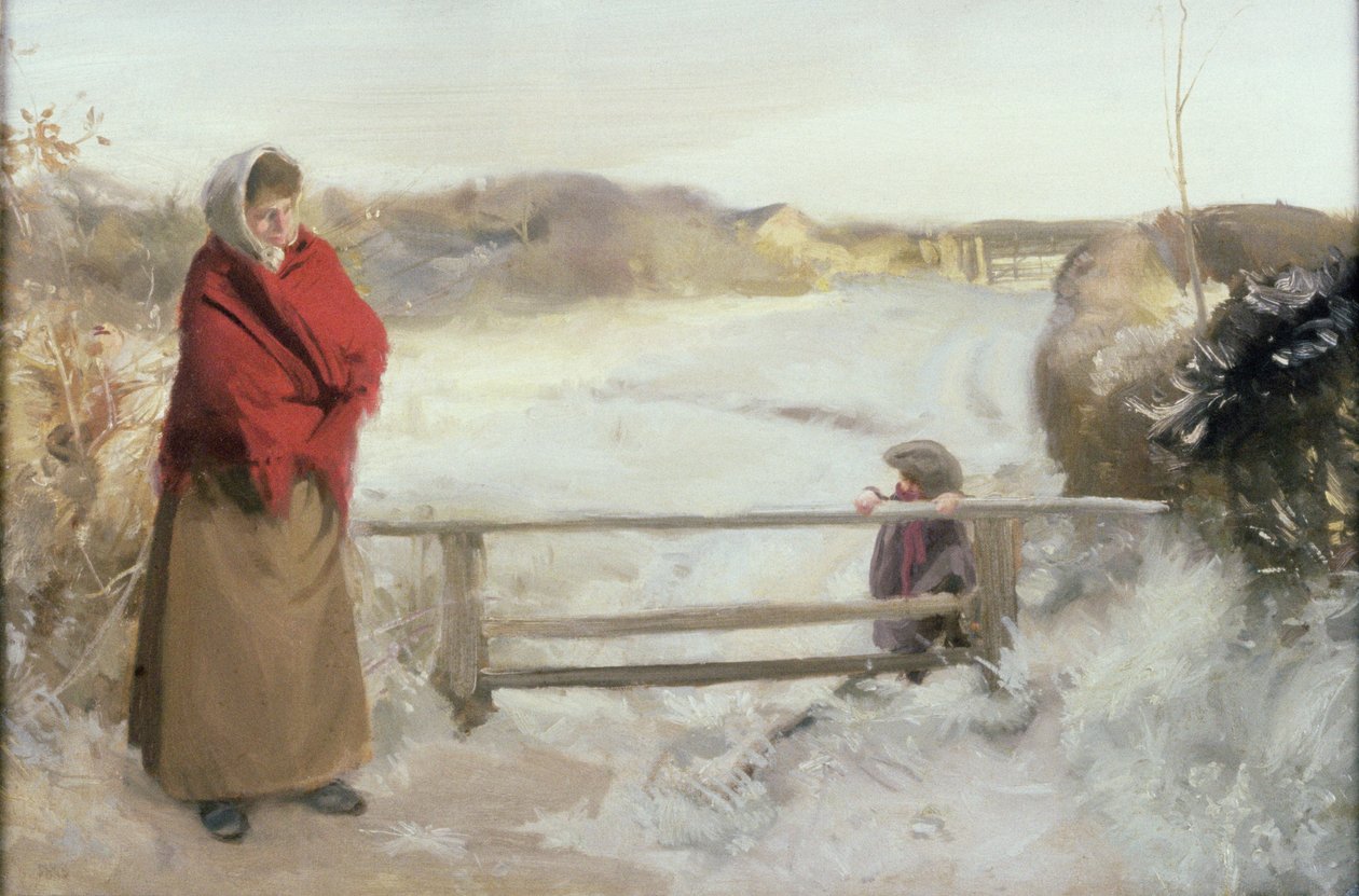 Scène de neige - Charles Sims
